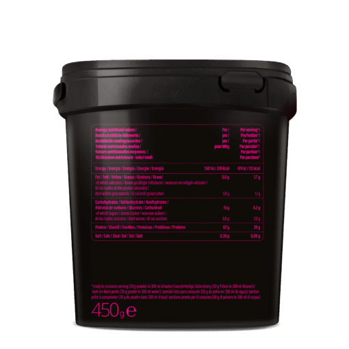 Baltyminė aviečių skonio MATCHA (450 g) - Image 3